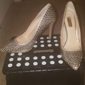 Champagne/Gold/Nude Bedazzled Pumps